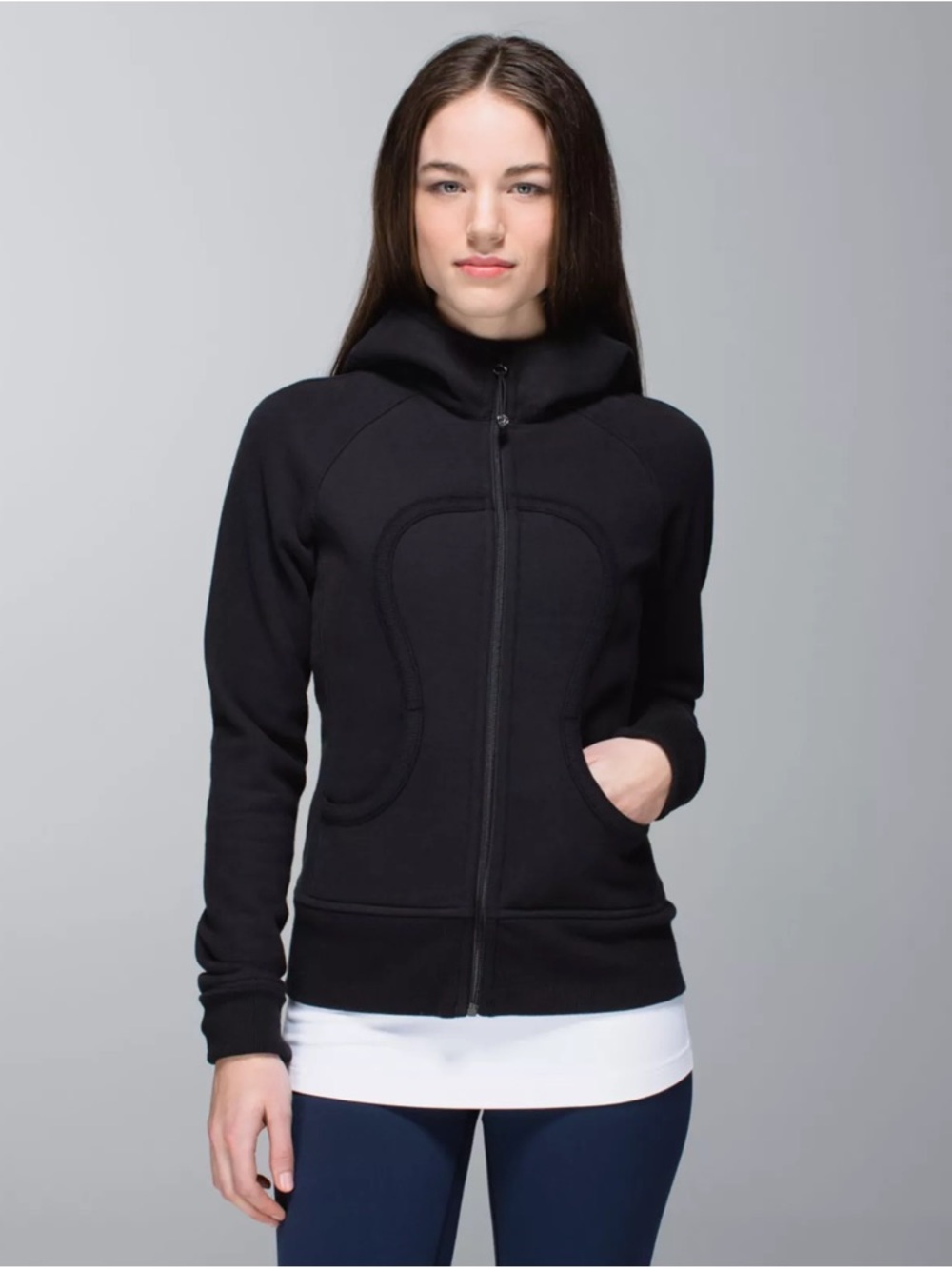 Lululemon Scuba Hoodie (Fitted) – Black